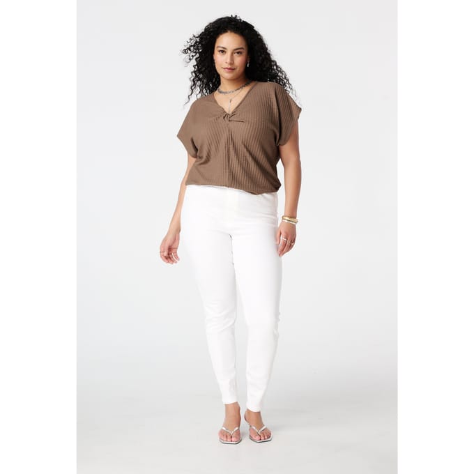 MS Mode Tregging Tregging met denim look