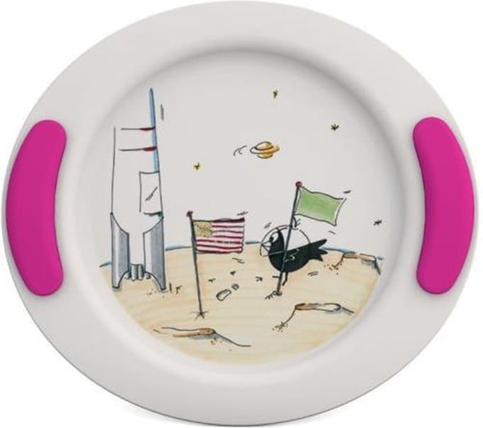 Kinderbord Ruimtevaart - Roze