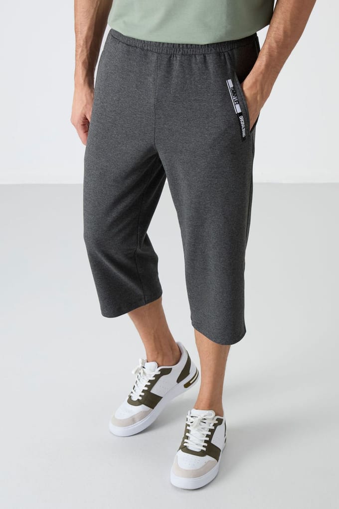 Heren Capri Shorts met Middelhoge Taille