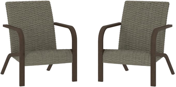 Smartwick-Loungestoel - Set van 2 - Grijs