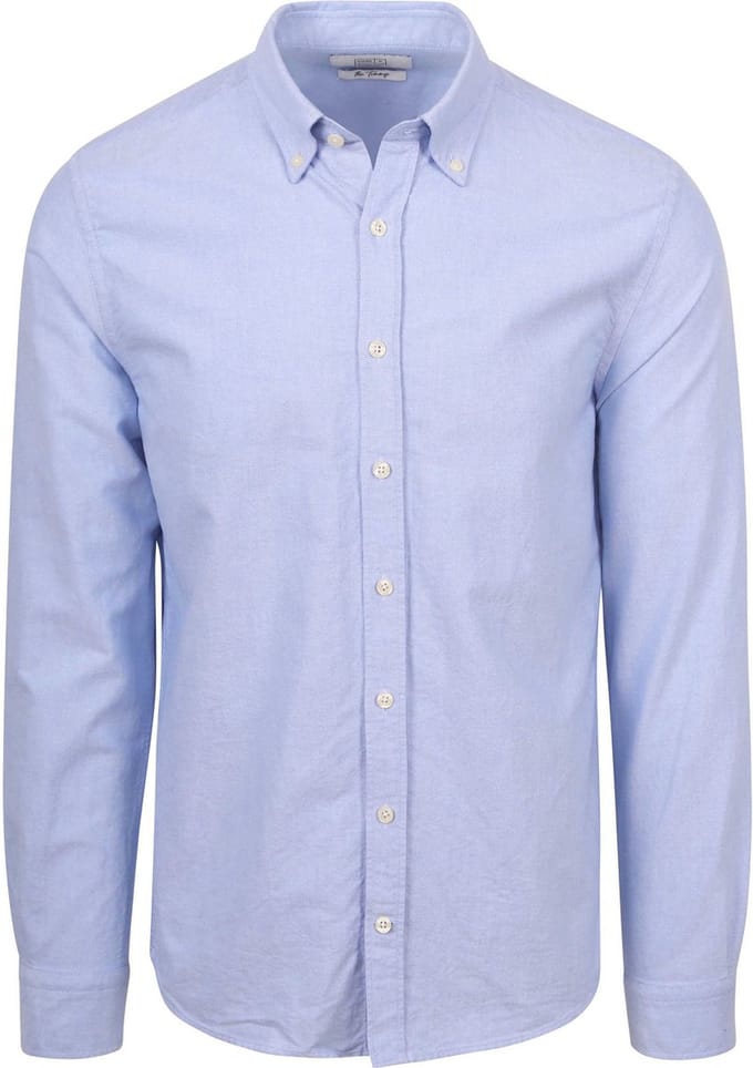 King Essentials The Tommy Oxford Overhemd Lichtblauw - Maat S - Heren