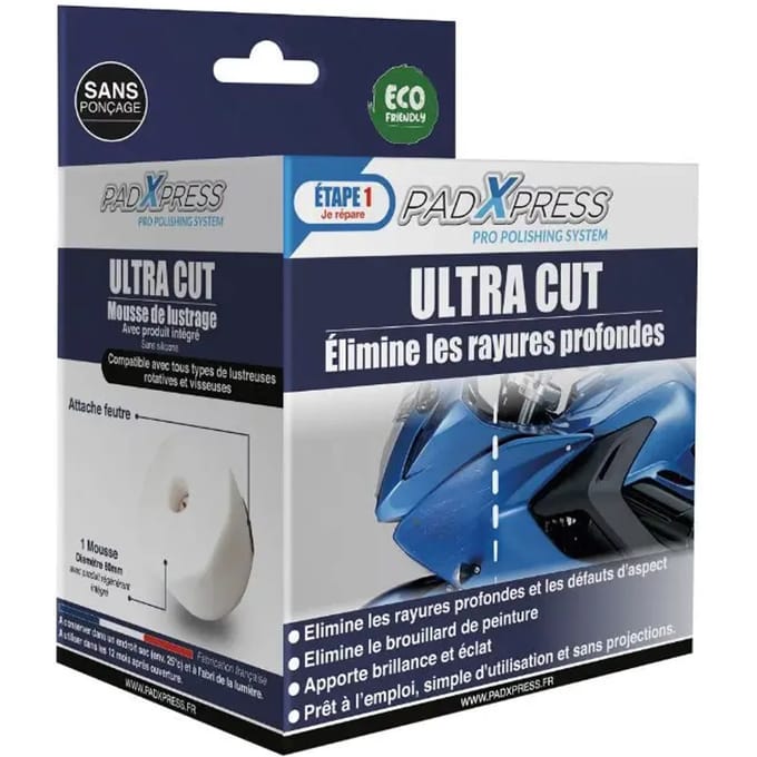 Motorfiets krasverwijderaar Mecacyl ADX press Ultra Cut
