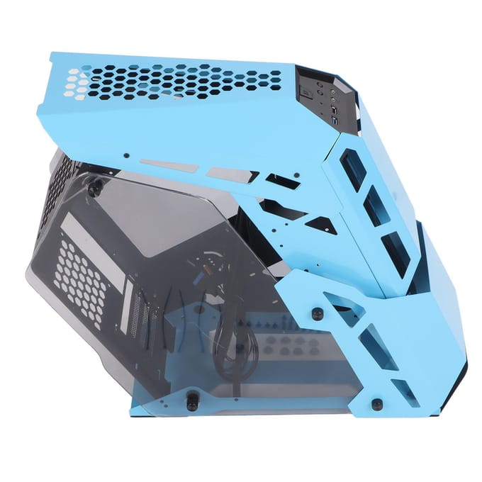 Desktop Behuizing Gaming USB3.0 Hoge Snelheid Transmissie Transparant Ontwerp Goede Warmteafvoer gray