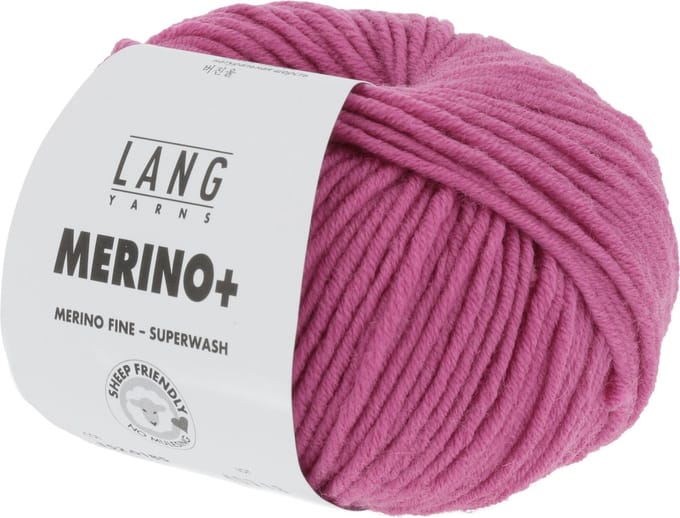 Lang Yarns Merino Plus - 185 pink - Merinowol Garen