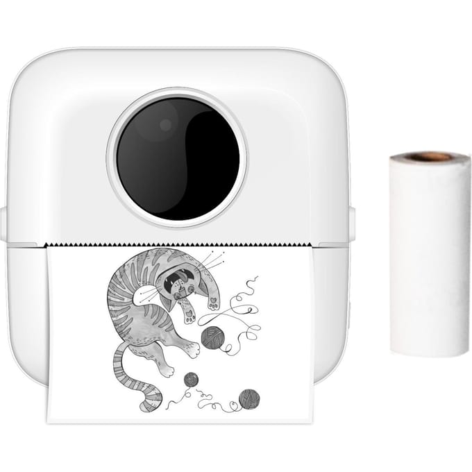 X5 thermische fotoprinter Pocket Label Maker 200 dpi draadloze bonprinter voor werkplanmemo wit