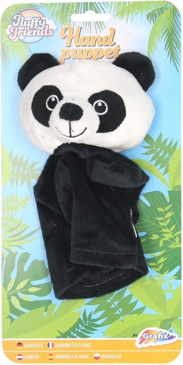 Creative Craft Group panda handpop pluche speelgoed voor kinderen.
