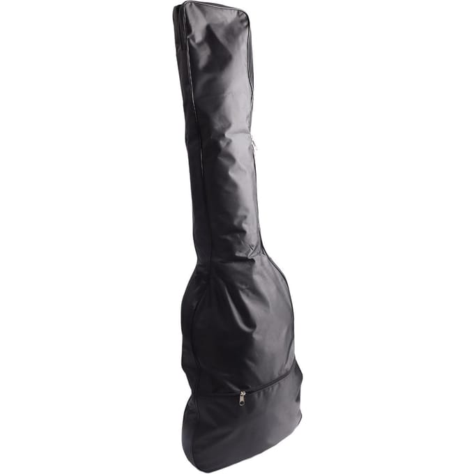Sac pour Basse en Tissu Oxford Imperméable Couche Unique Léger Sac à Dos pour Guitare Basse avec Sangle Réglable black