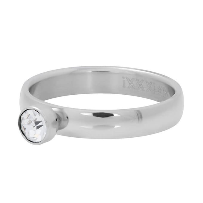 iXXXi Vulring Zirconia 1 Stone Crystal Zilver | Maat 16