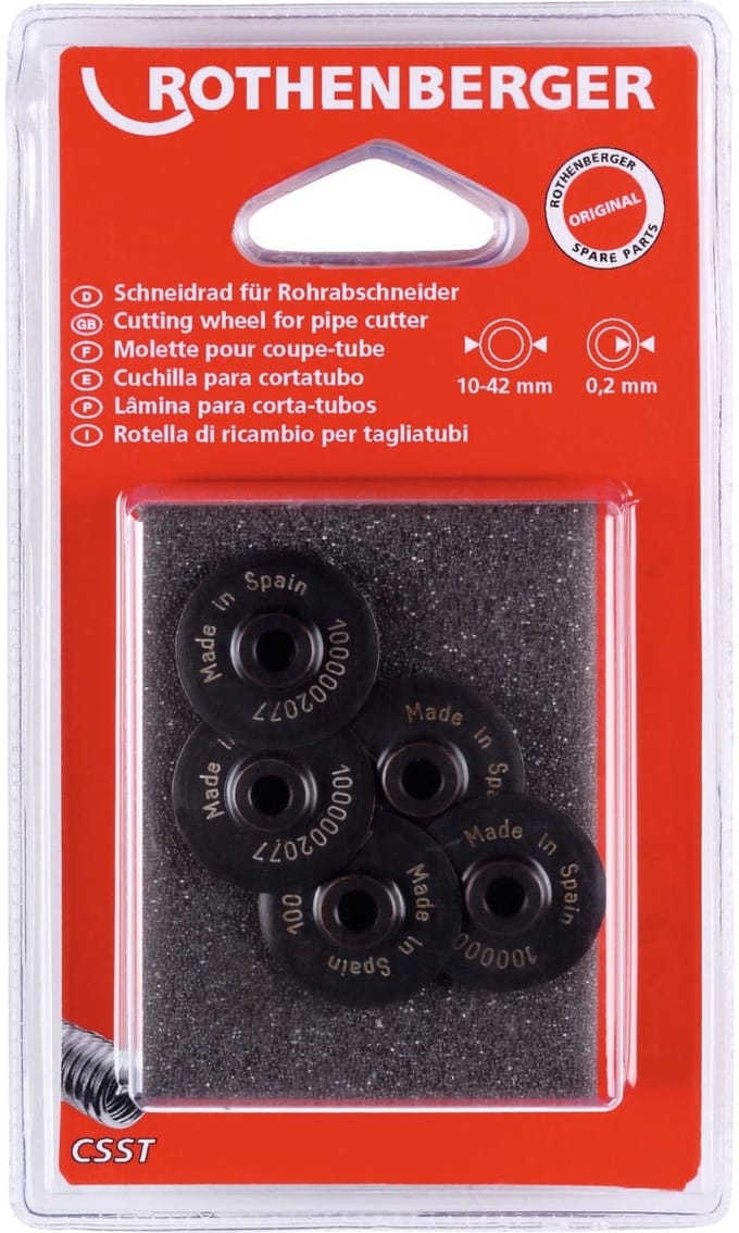 ROTHENBERGER Snijwiel CSST, golfbuis (5 stuks) - 1000002077