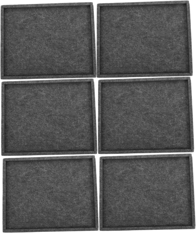 Puzzel Sorteerbakken - Puzzel Organizers - Puzzelstukjes Sorteren - Stapelbaar Ontwerp - 6 Stuks - Donkergrijs