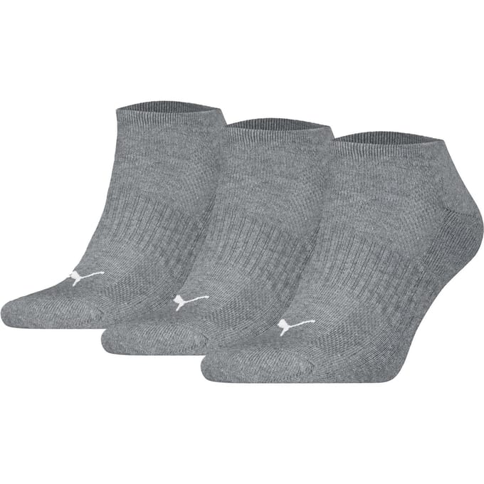 Sneakersokken met badstof zool – Middle Grey – 39-42