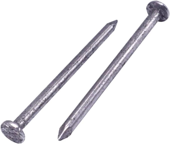 400 Stuks Constructie Spijkers Staal 1.6 x 25 mm - Platte Kop - Universeel Gebruik