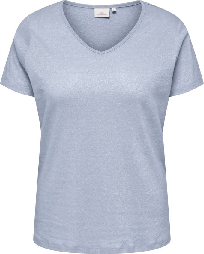 ONLY CARMAKOMA - CARMELODI SS V-NECK TOP JRS - Meisjes - Blouses