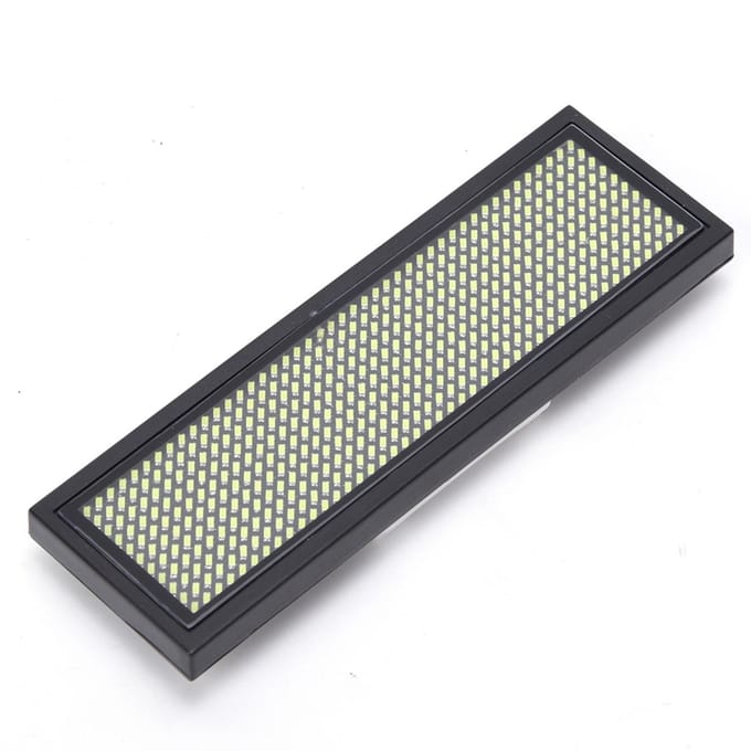 LED Naamkaartje Scrollende Bericht Tag Chinees 4 Tekens Teken Display wit