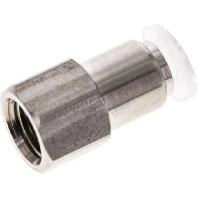 6mm x G1/8'' RVS/PA Insteekfitting Binnendraad EPDM/PTFE