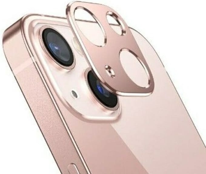 Camera Lens Glass Protector Geschikt voor: Apple iPhone 13 Pro Max - - Rosegoud