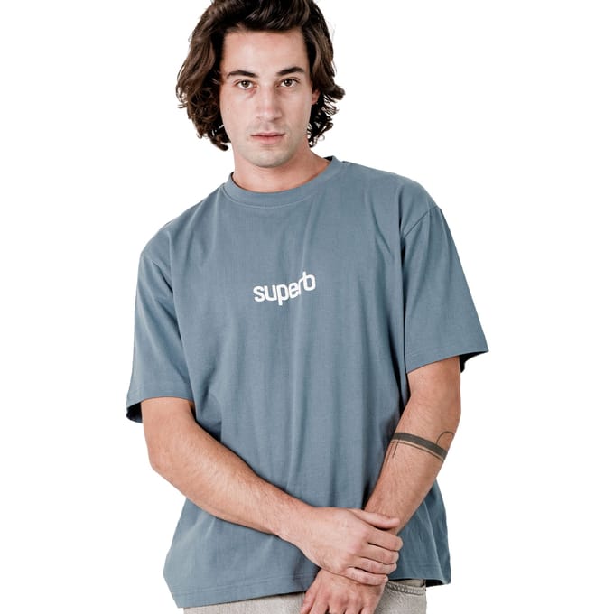 Heren Oversized Katoenen Korte Mouwen T-Shirt Little Core Puffy SPRB3500
