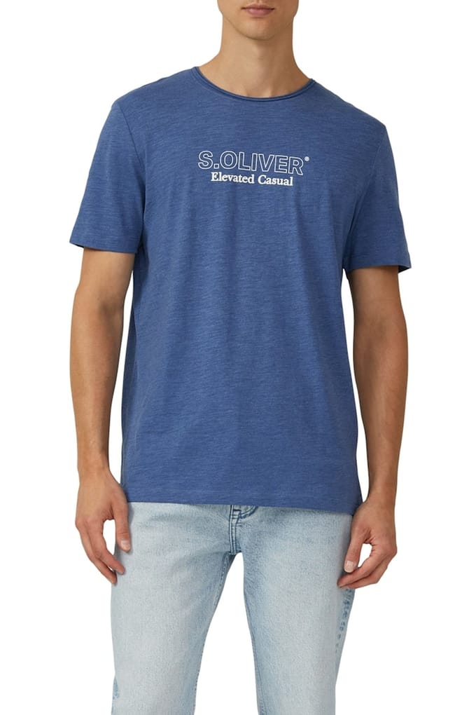 s.Oliver  T-shirts Blue Taglia: XXL | Magliette basic Outlet | Uomo | Blu