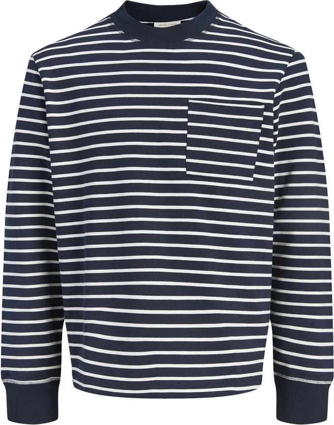 JACK&JONES - JORNANTUCKET STRIPED SWEAT CREW NE JNR - Jongens - Sweaters