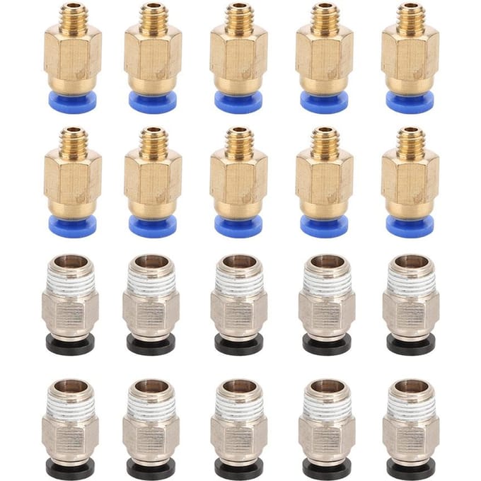 20 stuks PC4 M10 Mannelijke Rechte Pneumatische Connector   PC4 M6 Snelkoppeling