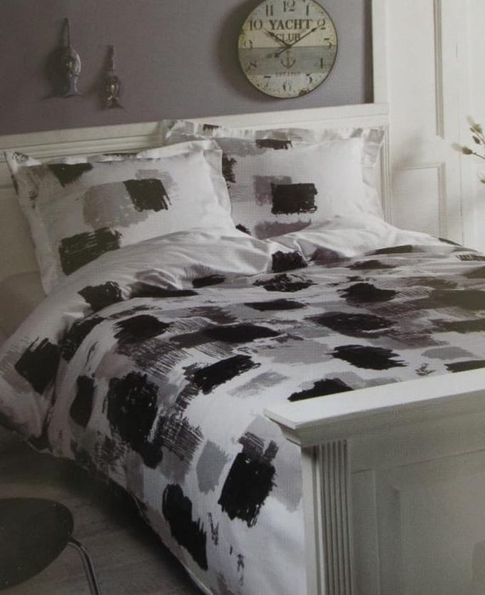 Papillon Geneve Dekbedovertrek - Eenpersoons - 140x200/220 cm - Grey