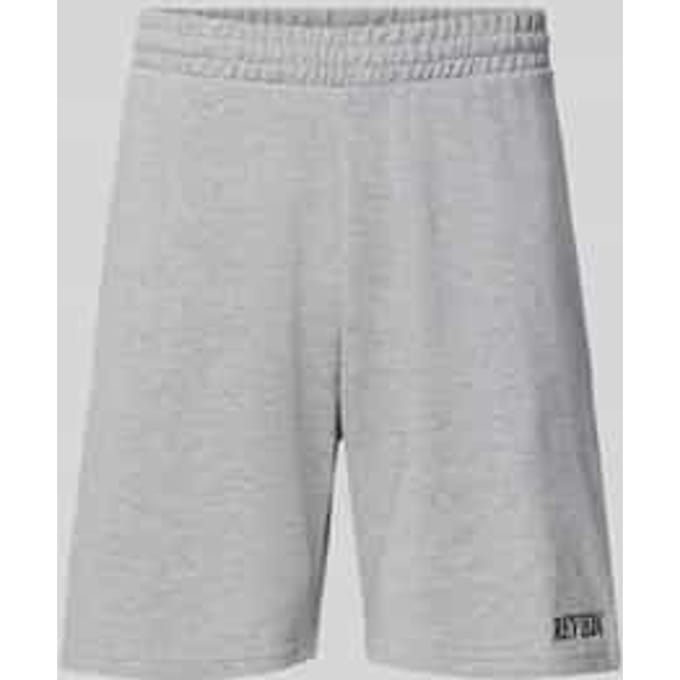 regular fit sweatshorts met labelstitching