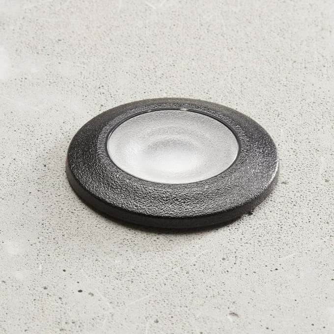 Fumagalli LED inbouwlamp Aldo rond zwart/helder 3.000 K