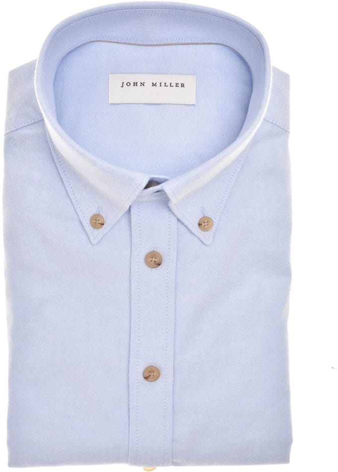 John Miller - Overhemd Lichtblauw John Miller Lichtblauw 5142501