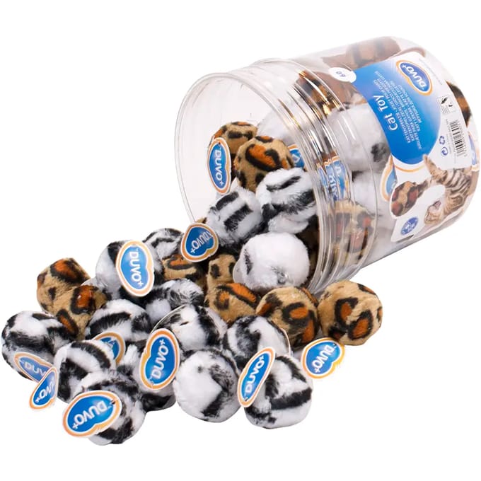 Duvoplus - Speelgoed Voor Dieren - Kat - Pluche Safari Bal Mix - 1st