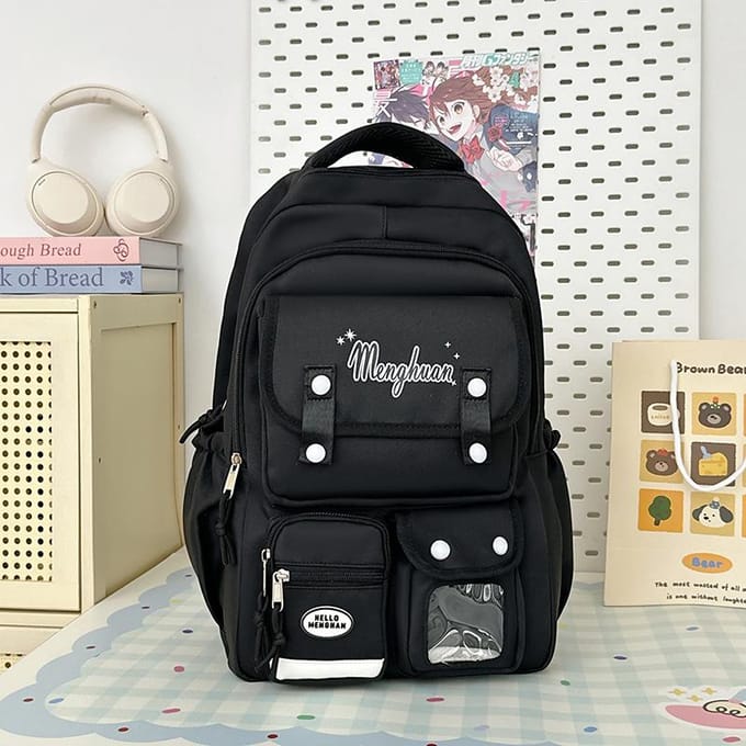 Schooltas Dames Japans Ins College Stijl Mode Joker Hoge capaciteit Middelbare School Studenten Computer Reisrugzak. . gray