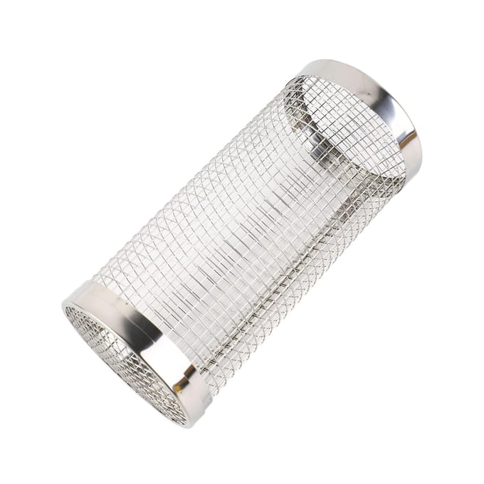 Barbecue Grillmand Roestvrij Staal Hittebestendig Roestpreventie BBQ Grillkooi met Haak 20CM white