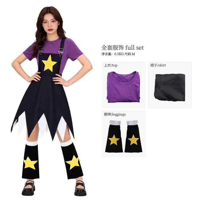 Costume Cosplay Princesse Lily Robe Dame Lily Anime M black