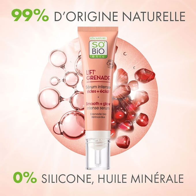 So Bio Etic Lift Grenade Smooth + Glow Intense Serum 30ml