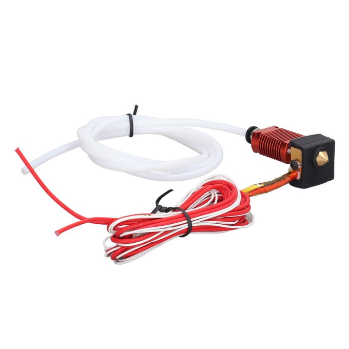 3D Printer Hotend Extruder MK8 24V 50W 0.4mm Mondstukkop Hete Einde voor CR 10 Serie white