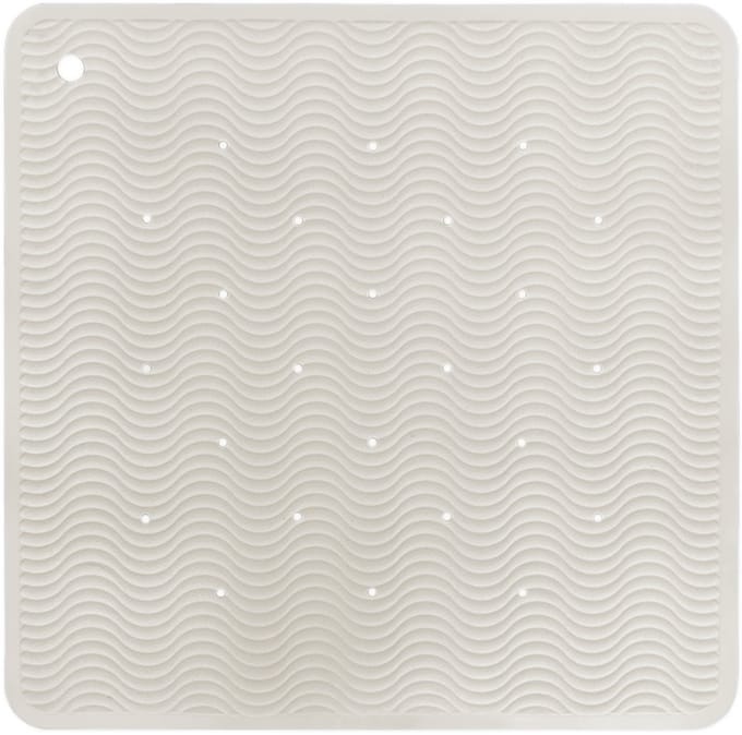 HEVEA Wave Badmat Square - Marble