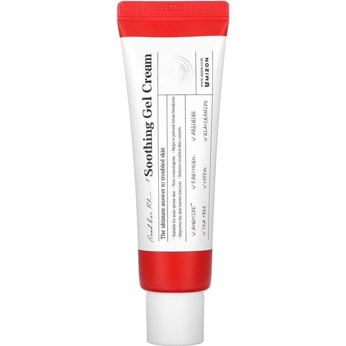 Mizon, Good Bye Blemishes, Crème Gel Apaisante, 1,85 fl oz (55ml) white