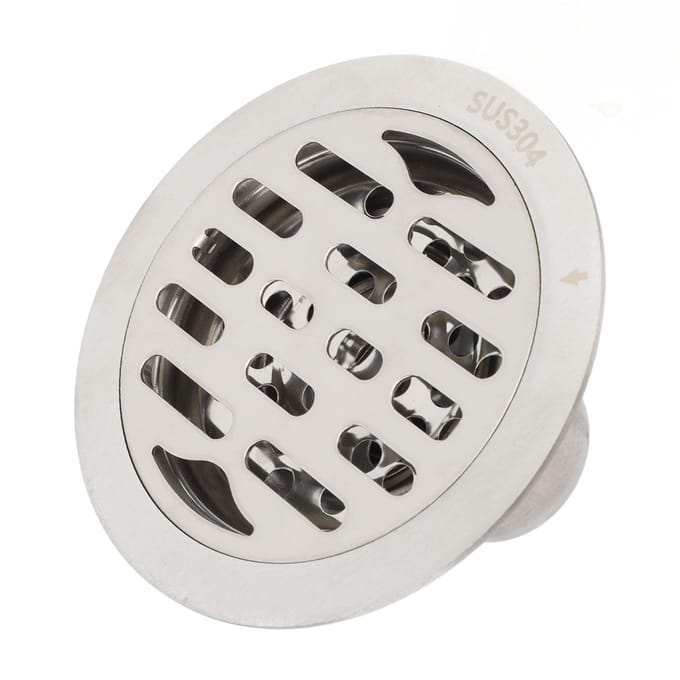 3,94 inch Roestvrij Staal Badkamer Vloerput Geurafsluitend Antislip Rond Douche Vloerput voor white