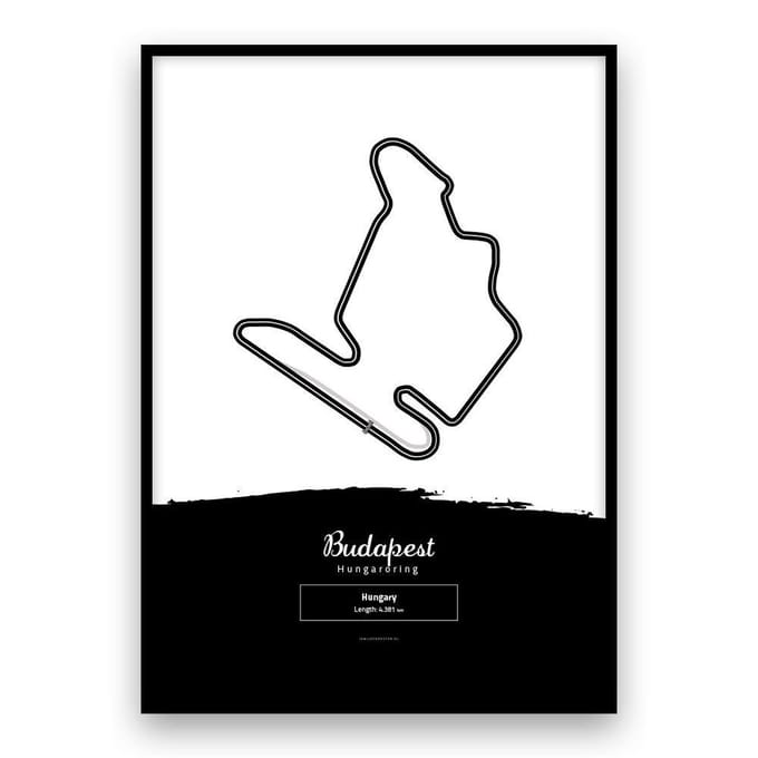Circuitposter - Grand Prix - Budapest - Formule 1