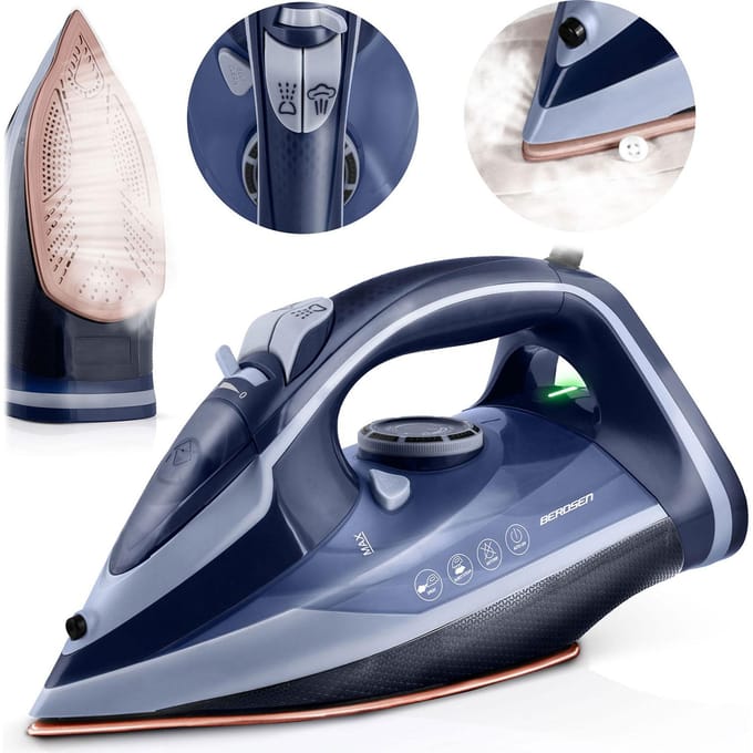 Stoomstrijkijzer 3000W Berdsen BD-330 keramische coating verticaal strijken