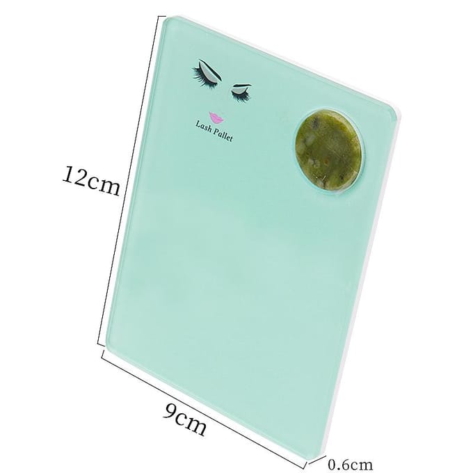Plaque d'extension de cils en pierre de Jade acrylique, plateau de greffage, porte-cils, palette de colle, support, outils de maquillage