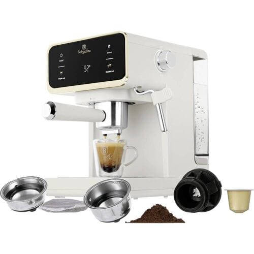 BerlingerHaus Espressomachine Sahara 950 W E.S.E. pad compatible, Display, Met kopverwarmer