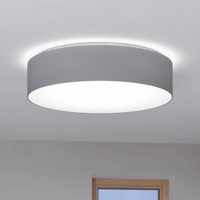 EGLO connect.z Romao-Z Smart Plafondlamp - Ø 57 cm - Wit/Grijs - Instelbaar RGB & wit licht - Dimbaar - Zigbee