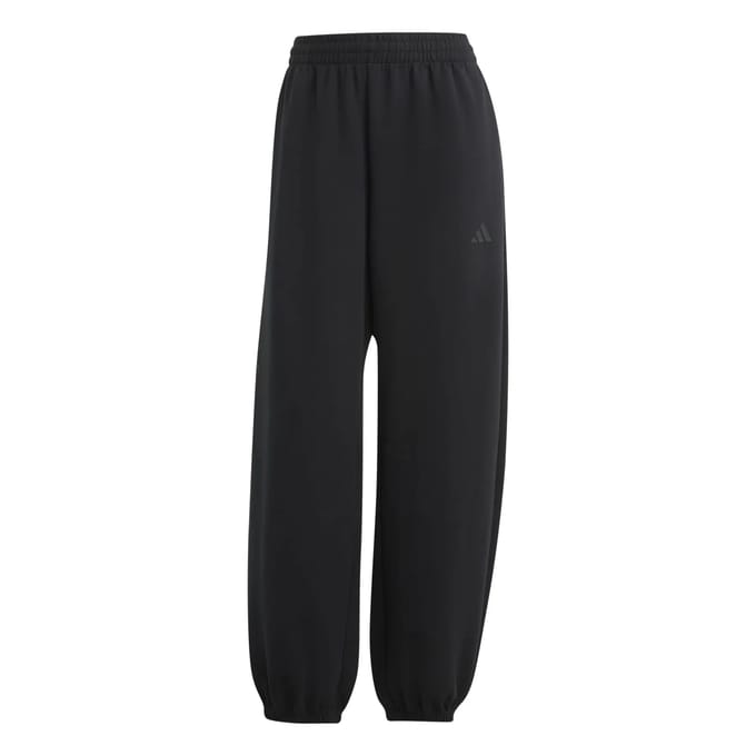 Adidas Soft Lux Loose Pants Broeken Dames - Zwart - Maat M (38-40) - Poly Mesh