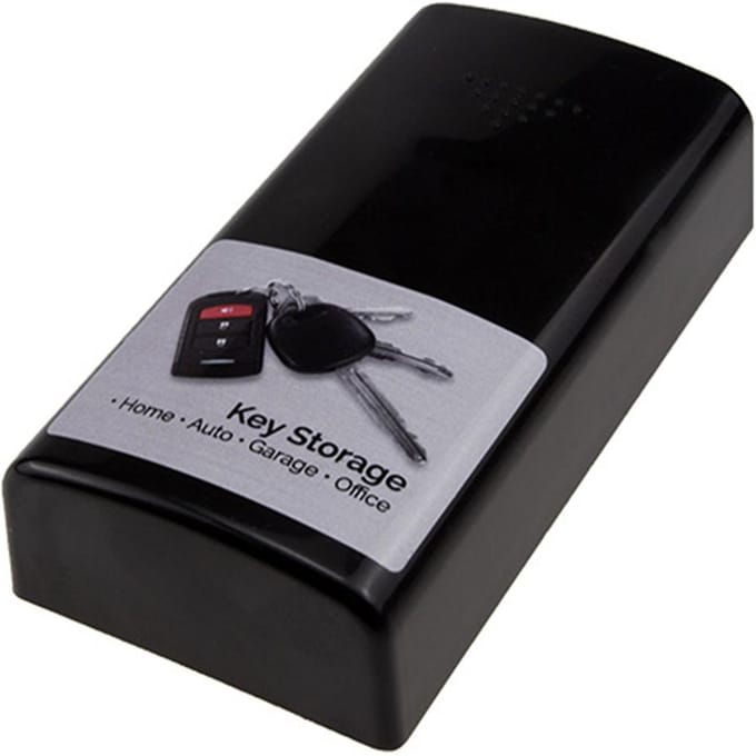 Magnetische sleutelkast Verberg sleutelhouder met sterke magneet AntiLost Verborgen noodsleutelkast voor auto zwart