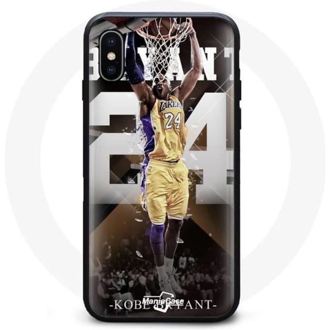 Hoesje - Kobe Bryant - Iphone XS Max - Flexibel - Zwart - Unisex