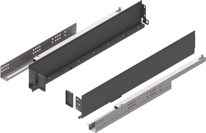 Gamet Simple Box6 - Lade - Antraciet - 500mm - Staal