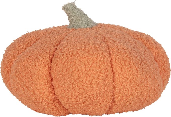 Clayre & Eef Decoratie Pompoen Ø 35x22 cm Oranje Polyester Herfst decoratie
