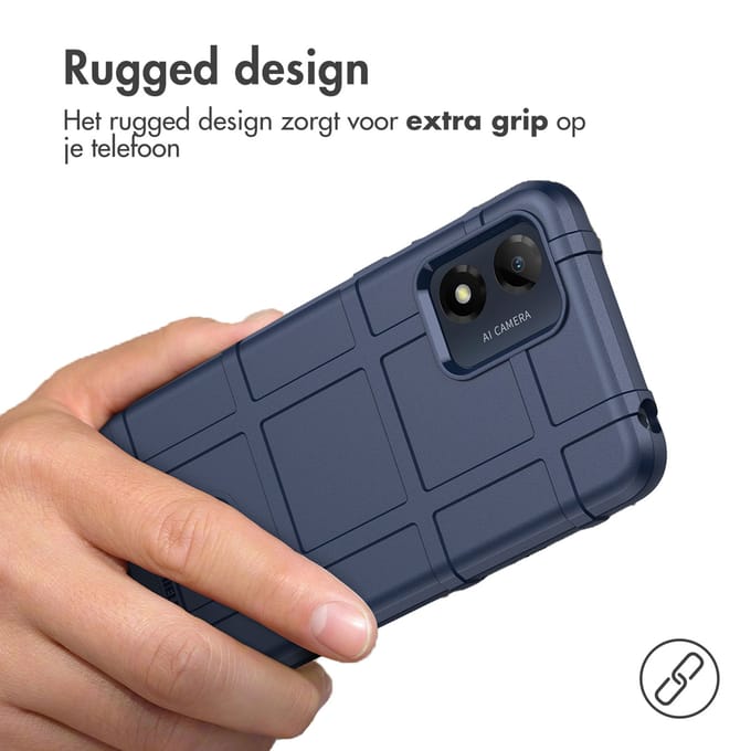imoshion Rugged Shield Backcover voor de Motorola Moto E13 - Donkerblauw