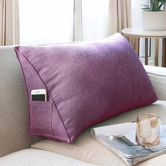 Groot Lendensteunkussen en Leeskussen voor Comfortabele Ondersteuning - 90 x 35 x 20 cm