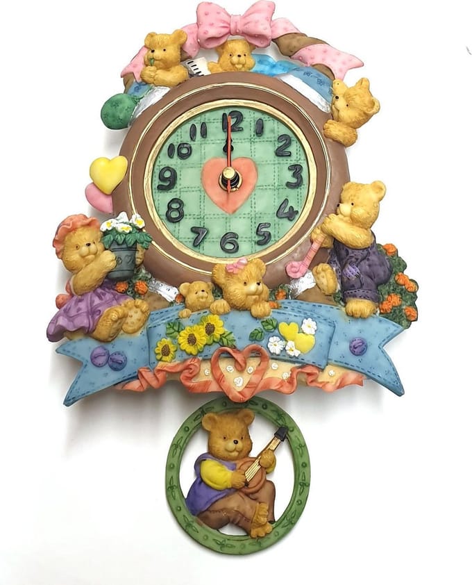 Hangklok kinderen veel kleuren – hang klok 26 cm | GerichteKeuze